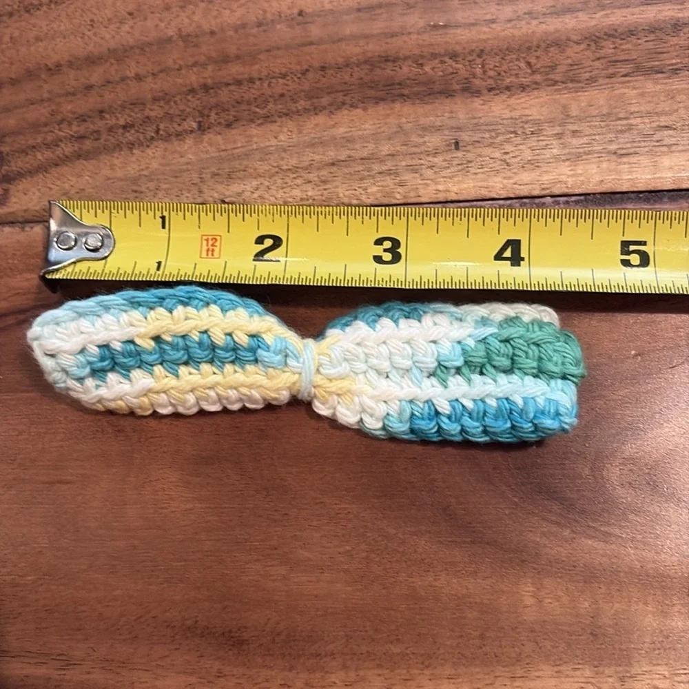 Handmade Crochet Kids Hair Bows - Multicolor Set